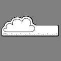 6" Ruler W/ Cloud Outline